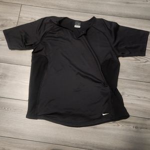 Ladies Nike Sphere Dry Short Sleeve Black Athletic Shirt Size Medium 8-10